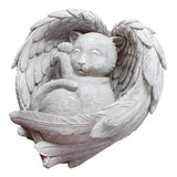 Estatueta De Marcador De Túmulo De Filhote De Cachorro Gato