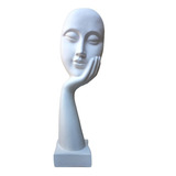 Estatueta Decorativa Modelo Mão Na Face