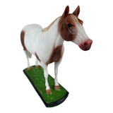 Estatueta Pequena De Cavalo Miniatura Paint Horse