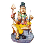 Estatueta Shiva Pai Da Yoga Tridente