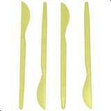 Estecas Plasticas Facas Para Biscuit Bluestar Com 04 Peças