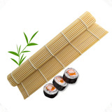 Esteira De Sushi Sudare Bambu Bekcommerce 24 X 24cm Quadrado Enrolar Nori Sashimi Japão Hachi Preparo De Comida Japonesa