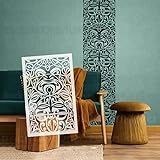 Estêncis Tribais Africanos Indianos De 56 Cm Para Pintar Paredes Decoração Reutilizável Artesanato Pintura Móveis Geladeiras Grandes Gesso