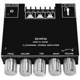 Estéreo Placa Amplificador 2 1 Bluetooth 100w Rms Zk mt21