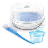 Esterilizador Dosador Escova Mamadeira Philips Avent Azul