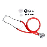 Estetoscópio Duplo Rappaport Premium Cores Variadas Anvisa Cor Vermelho