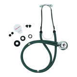 Estetoscópio Duplo Rappaport Verde Premium Adulto E Inf