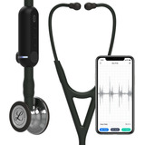 Estetoscópio Littmann Digital Core Bluetooth Sthetoscope 3m Cor Prateado Com Tubo Preto