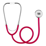 Estetoscópio Premium Simples Original Multilaser Anvisa Rosa