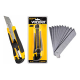 Estilete Emborrachado 18mm Vonder Profissional 10 Lâminas