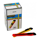 Estilete Peq Estreito 9mm Plastico Cx C 24 Un Masterprint