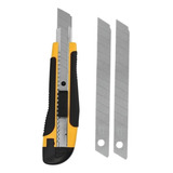 Estilete Profissional Emborrachado Com Trava 18mm