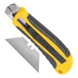 Estilete Trapezoidal Retratil 18mm Emborrachado Profissional