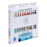 Estojo Aquarela Lefranc 24 Tubos 10ml 301449 Cor 24 Cores