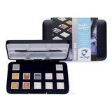 Estojo Aquarela Talens Van Gogh 12 Half Pan Metal Interfer