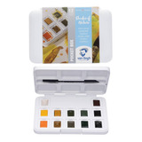 Estojo Aquarela Talens Van Gogh 12 Half Pan Shades Of Nature