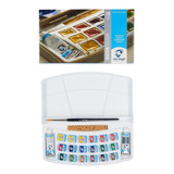 Estojo Aquarela Talens Van Gogh 18 Half Pan 02 Tb Pincel
