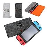 Estojo Bolsa Protetora De Camurça Para Nintendo Switch Switch OLED E Switch V1 E V2 Cinza Escuro 