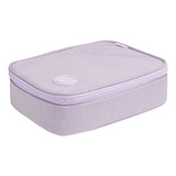 Estojo Box 100 Pens Académie Happy Liso Lilás Tilibra