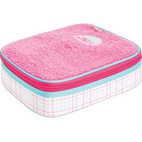 Estojo Box 100 Pens Academie Teddy Pelucia Tilibra Cor Rosa