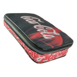 Estojo Box Max 100 Pens Grande Com 2 Divisórias Coca Cola