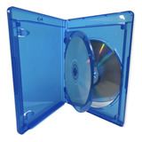 Estojo Capa Caixa Box Blu Ray Azul Duplo 10 Unidades