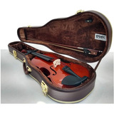 Estojo Case Para Violino 4 4 Luxo Caramelo Couro Sintético