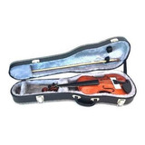 Estojo Case Para Violino 4 4 Luxo Fama Couro Sintético Cinza