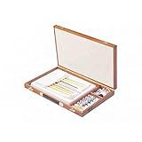 Estojo De Madeira Com Godet- Marrom- 55 X 35 Cm- Trident