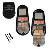 Estojo De Maquiagem Completo Blush Pó Sombras E Lápis