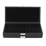 Estojo De Palheta De Couro Preto De 2 Camadas Para Fagote 20 Palhetas Caixa à Prova De Umidade Acessórios Para Instrumentos Musicais