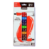 Estojo De Tinta Óleo Para Tela Pébéo 12 Cores 12ml