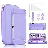 Estojo De Transporte 9 Em 1 Para Nintendo Switch OLED Kit De Acessórios Fofos GLDRAM Com Estojo De Viagem Capa Rígida De Policarbonato Protetor De Tela De Vidro Tampas Para Polegar Pulseira E