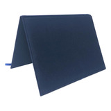 Estojo De Veludo Placa De Homenagem 21x15 Tipo Capa Azul