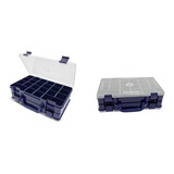 Estojo Duplo Ed 44 a Hi C 44 Divisórias 27 X 16 X 8cm Azul