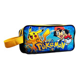 Estojo Duplo Escolar Infantil Pikachu Pokemon Volta As Aulas