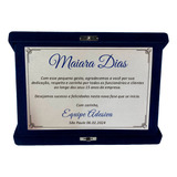 Estojo E Placa De Homenagem Aposentadoria Personalizada