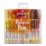 Estojo Ecoline Brush Pen C 10 Cores Tons De Pele