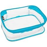 Estojo Escolar Box PVC Colors Cristal Azul Polibras