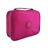 Estojo Escolar Estojo Box Grande 100 Lápis Nylon Tactel Organizador Para Lápis Caneta Papelaria Fofa PREMIUM Rosa Pink 