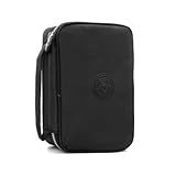 Estojo Escolar Grande Box 100 Lápis Nylon Tactel Com 27 Elásticos Ziper Resistente Escolar Papelaria Fofa Unissex Com Organizador De Lápis Canetas Marca Bella Mallu Preto 