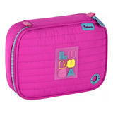 Estojo Escolar Luluca Box Organizador Grande Nylon 100 Pens