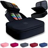 Estojo Escolar Organizador Box Grande Para Lapis Feminino Masculino Material Escolar Preto 