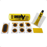 Estojo Kit Remendo Camara De Ar Bicicleta Com Cola Unium