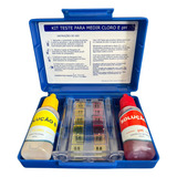Estojo Kit Teste Medidor De Ph E Cloro Análise Água Piscina