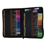 Estojo Lápis Colorido Desenho Pintura Profissional Pincel
