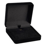 Estojo Linha Veludo Estojo Medalha Colar Universal Preto