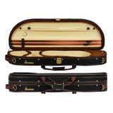 Estojo Luxo Meia Lua Marrom Violino 4 4 Full