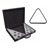 Estojo Maleta Bolas Bola Lisa Numerada Bilhar Sinuca Snooker