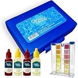 Estojo Medidor PH E Cloro - 2 Reagentes Extras CORAL COAST Kit Limpeza Manutenção Piscina Para Teste De Água Cristalina Verão